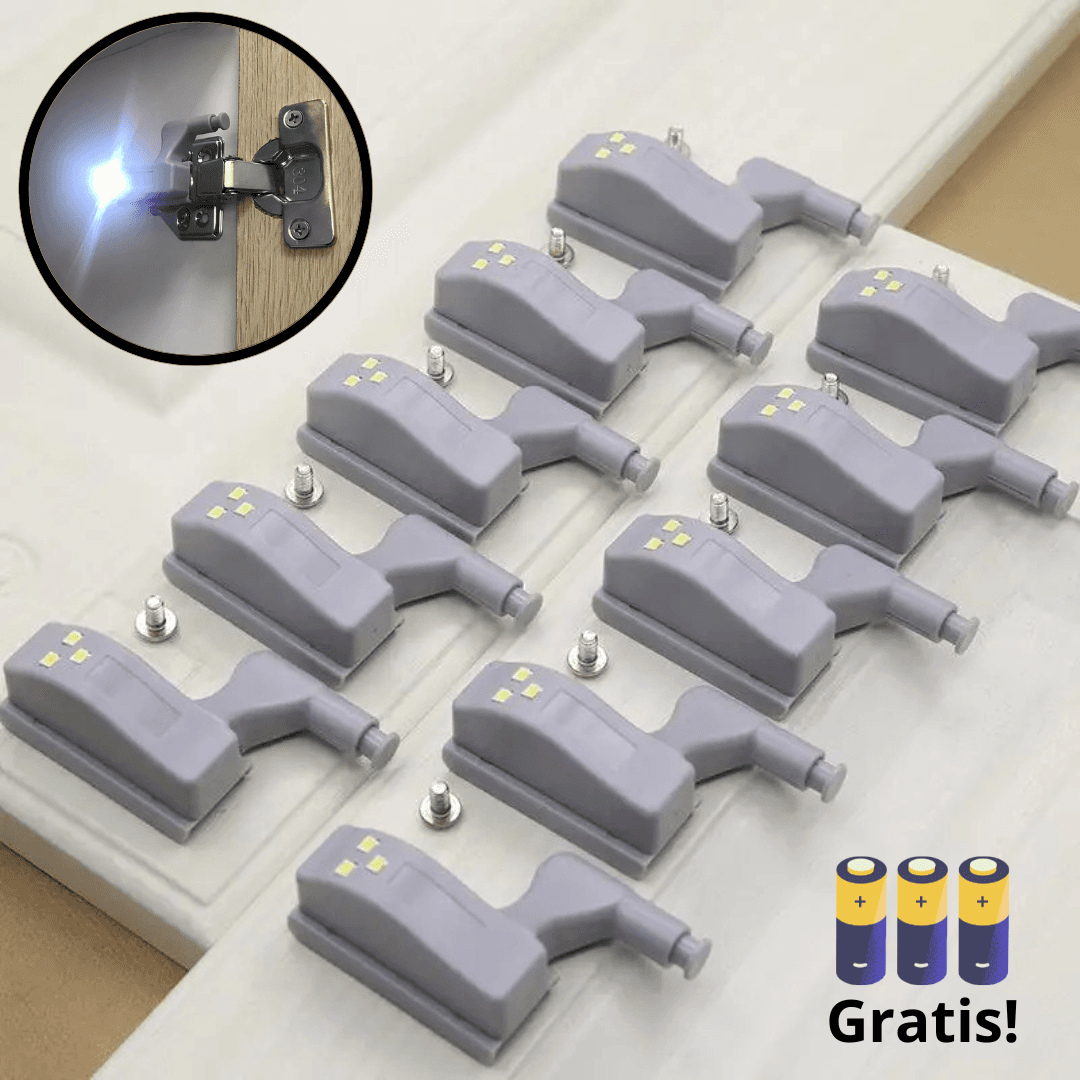 Uniwersalna Lampka LED na Zawiasy + Baterie Gratis!